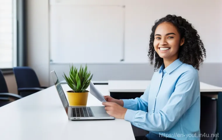 청소년지도사로서의 업무 개선 아이디어 - **Prompt:** A dynamic, modern school counseling office bathed in warm, natural light. A diverse fema...