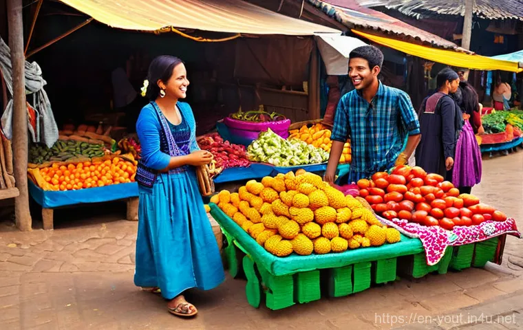 청소년지도사로서의 글로벌 프로그램 참여 - **Prompt 1: Embracing Cultural Nuances Through Direct Engagement**
    "A vibrant, bustling marketpl...