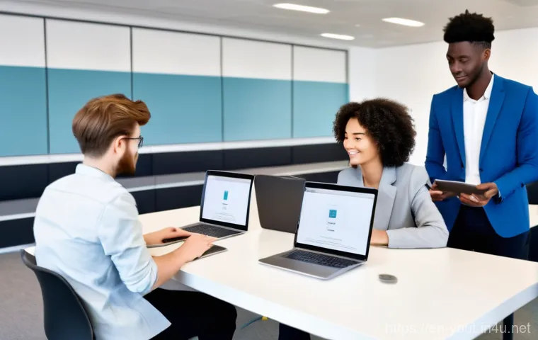 청소년지도사로서의 협업 기술 향상 - **Prompt 1: Inclusive Dialogue and Diverse Perspectives**
    A vibrant, realistic photograph captur...