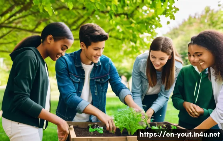 청소년지도사 실무 과정에서의 문제 해결 - **Prompt:** A dynamic, wide-angle shot of a diverse group of 6-8 energetic young leaders (aged 16-19...