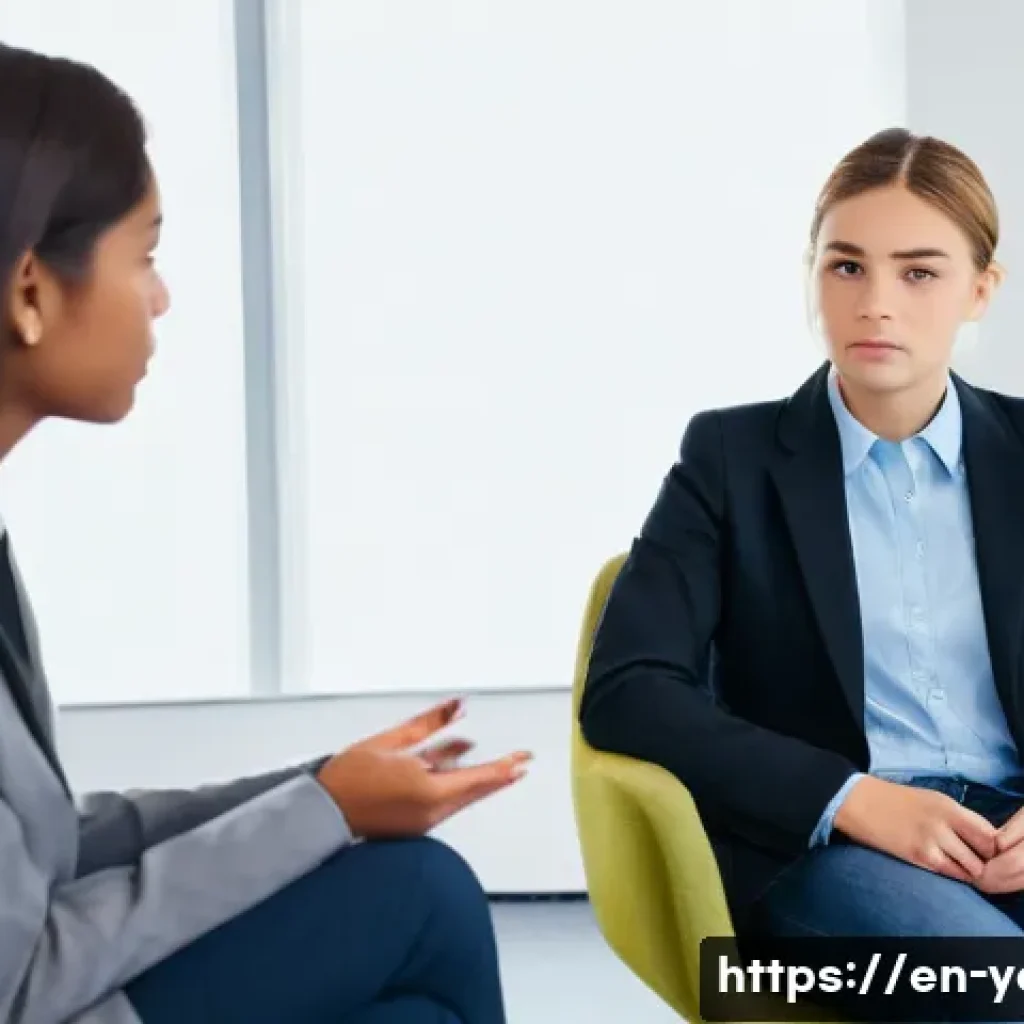 청소년지도사 실기시험 꿀팁 모음 - **Prompt 1: Empathetic Connection in Counseling**
    A bright, clean, and modern counseling office ...