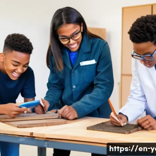 청소년지도사와 지역사회 네트워크 구축 - An image of a diverse group of teenagers (aged 16-18) from different backgrounds, actively participa...